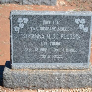 PLESSIS Susanna M., du nee FOURIE 1885-1963