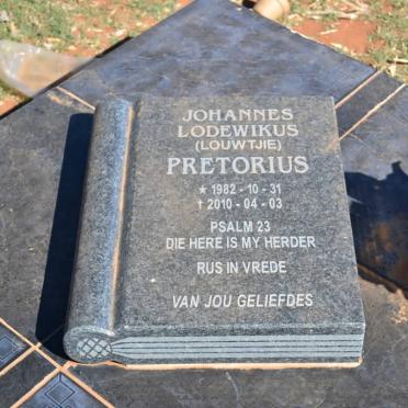 PRETORIUS Johannes Lodewikus 1982-2010