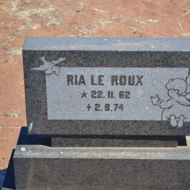 ROUX Ria, le 1962-1974