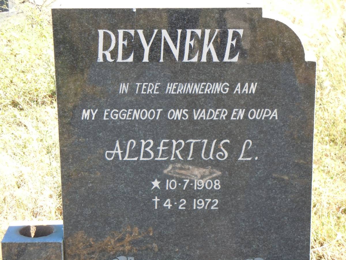 REYNEKE Albertus L. 1908-1972