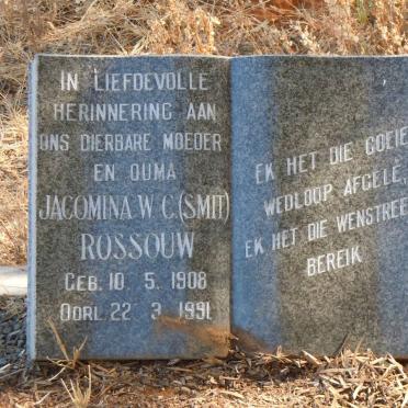 ROSSOUW Jacomina W.C. nee SMIT 1908-1991