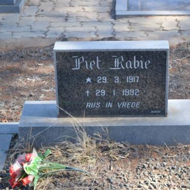 RABIE Piet 1917-1992