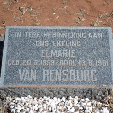 RENSBURG Elmarie, van 1959-1961