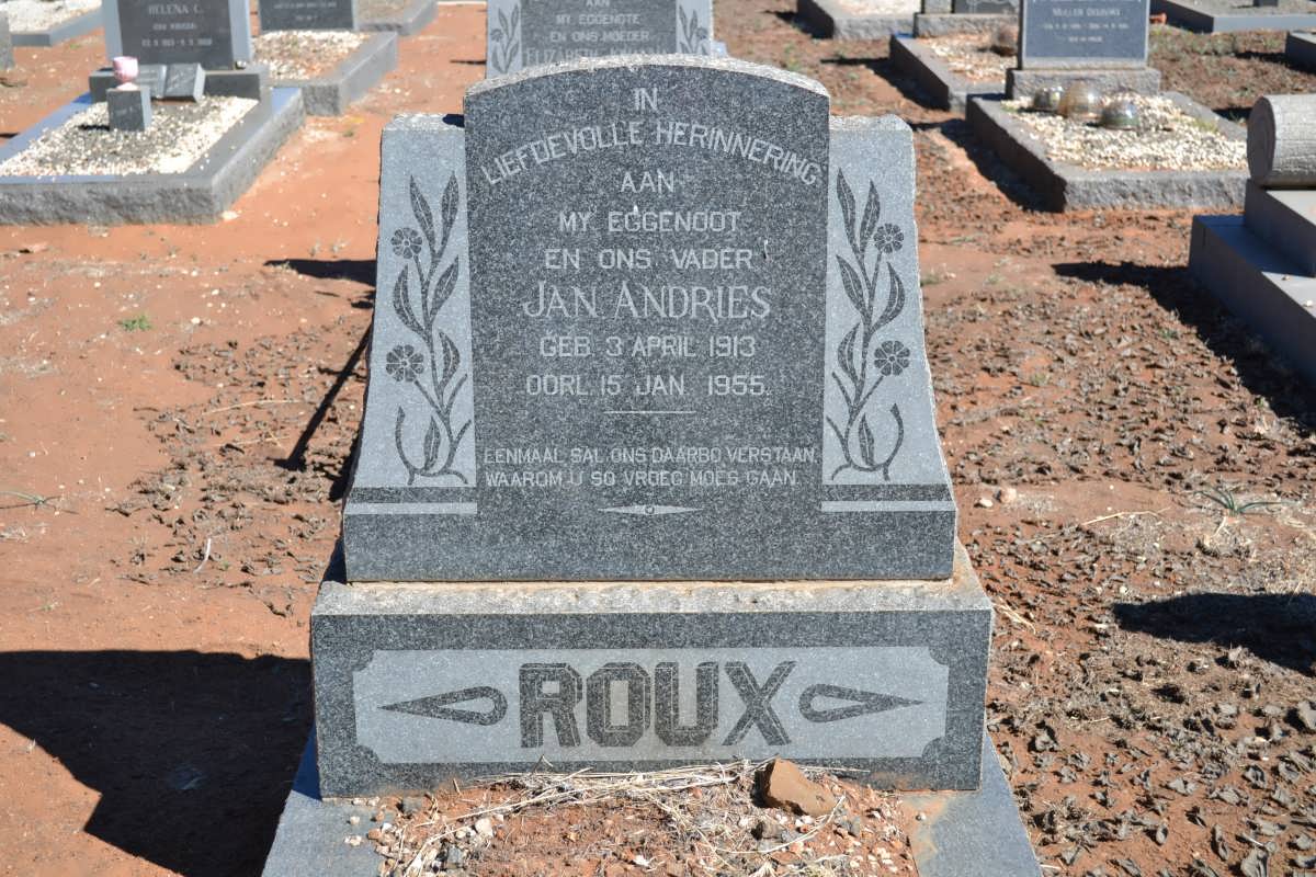 ROUX Jan Andries 1913-1955