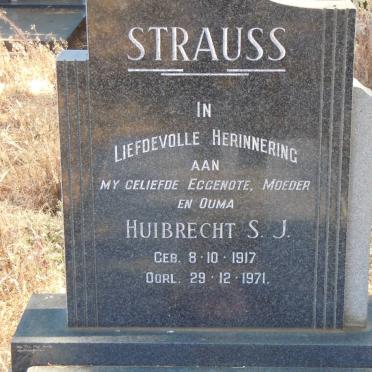STRAUSS Huibrecht S.J. 1917-1971