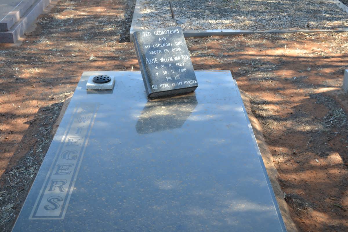 SWIEGERS Arie Willem van Wyk 1923-2010