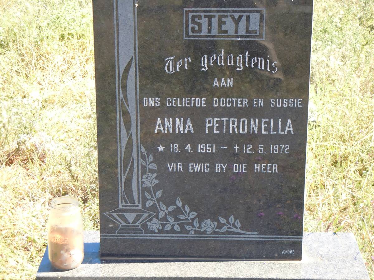 STEYL Anna Petronella 1951-1972