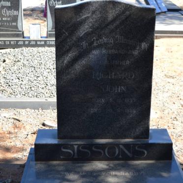 SISSONS Richard John 1937-1985