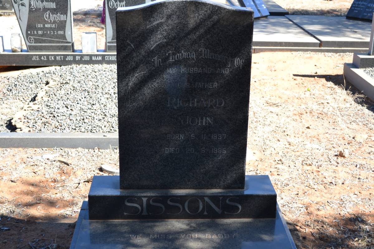 SISSONS Richard John 1937-1985