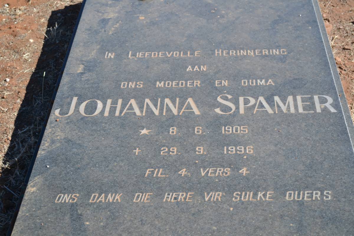 SPAMER Johanna 1905-1996