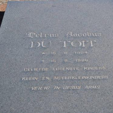 TOIT Petrus Jacobus, du 1904-1986