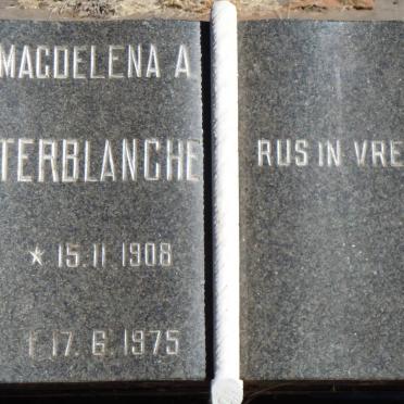 TERBLANCHE Magdalena A. 1908-1975