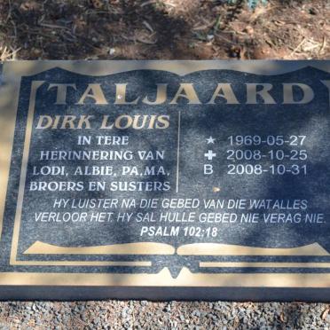TALJAARD Dirk Louis 1969-2008