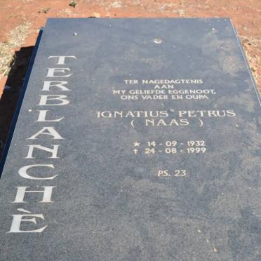 TERBLANCHE Ignatius Petrus 1932-1999