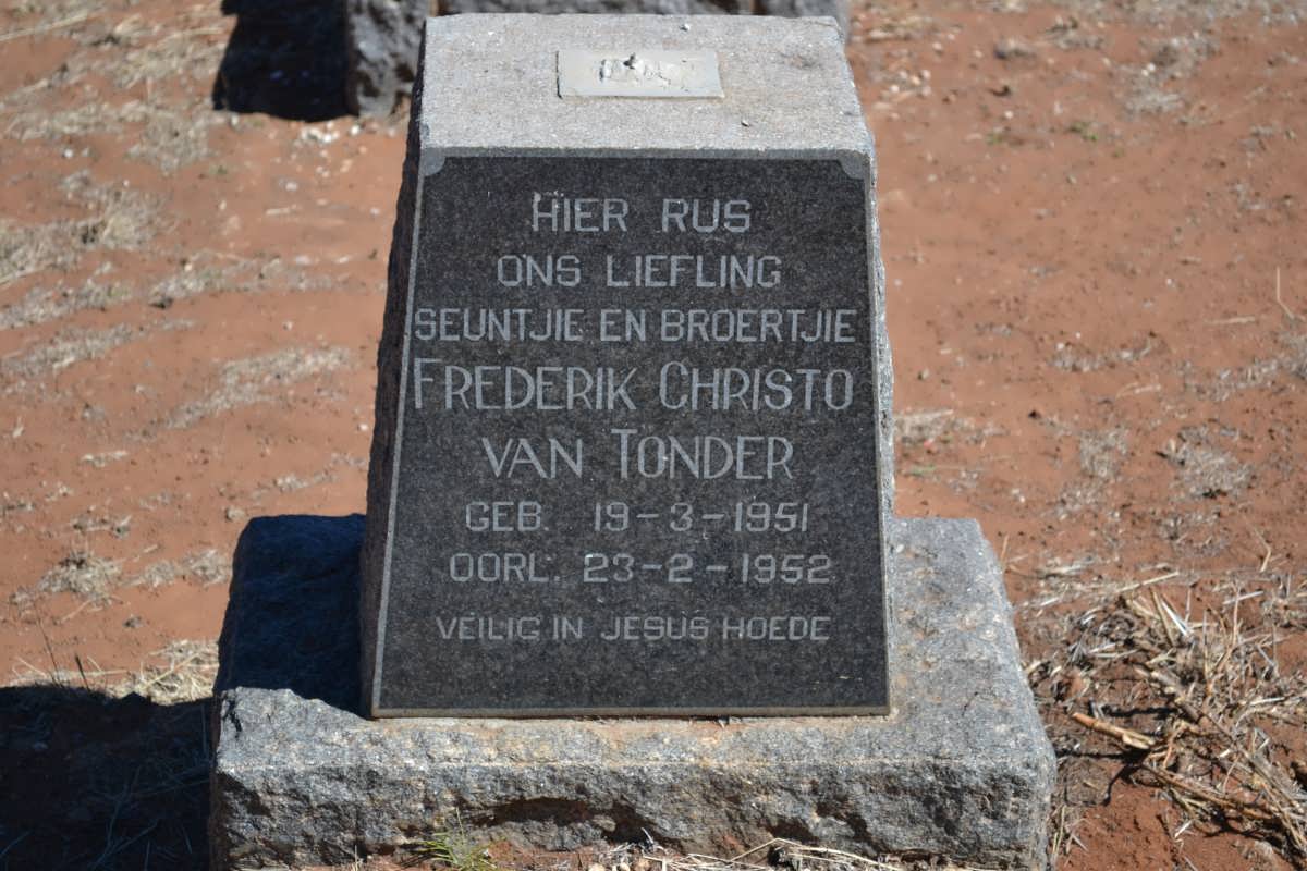 TONDER Frederik Christo, van 1951-1952