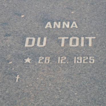 TOIT Anna, du 1925-