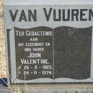 VUUREN John Valentine, van 1923-1974