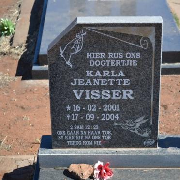 VISSER Karla Jeanette 2001-2004