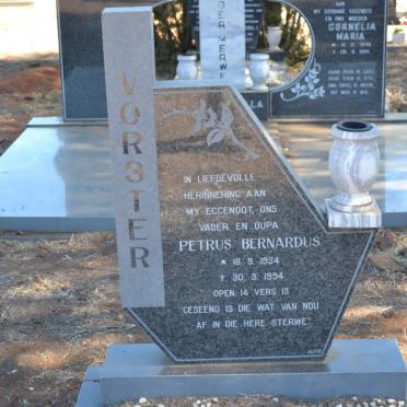 VORSTER Petrus Bernardus 1934-1994