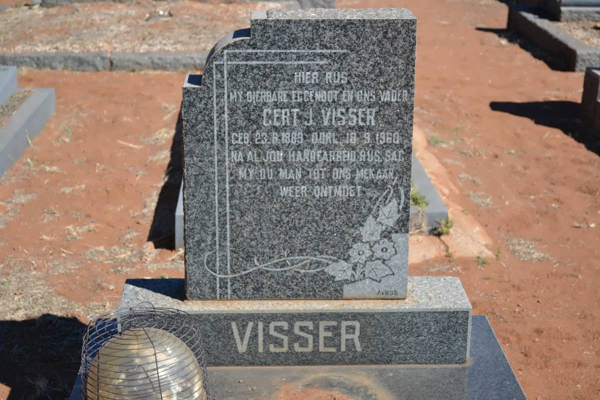 VISSER Gert J. 1889-1960