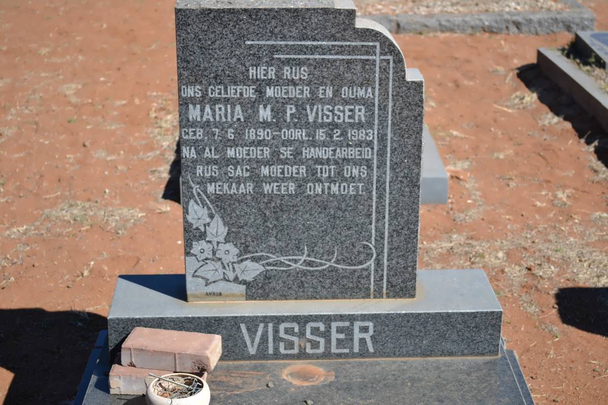 VISSER Maria M.P. 1890-1983