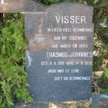 VISSER Erasmus Johannes 1919-1972 :: ROSTOLL Catherina Susanna nee ROSSOUW voorheen VISSER 1924-1985