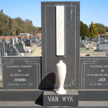 WYK Jack, van 1898-1977 &amp; Johanna 1905-1994
