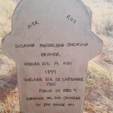 BRUWER Susanna Magdalena Jakomina 1899-1902