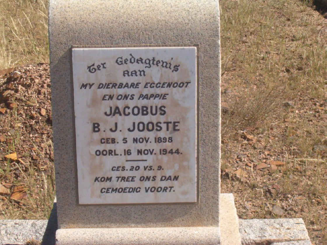 JOOSTE Jacobus B.J. 1898-1944