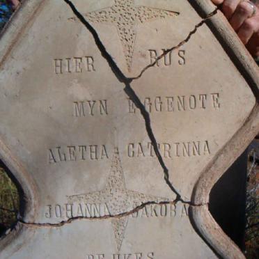 BEUKES Aletta Catrinna Johanna Jakoba nee MYBURGH 1862-1832 