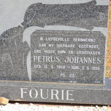 FOURIE Petrus Johannes 1906-1999