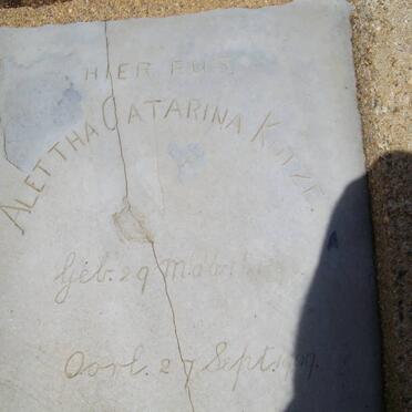 KOTZE Alettha Catarina -1909