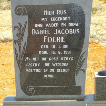 FOURIE Daniël Jacobus 1911-1991