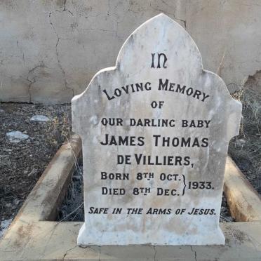 VILLIERS James Thomas, de 1933-1933