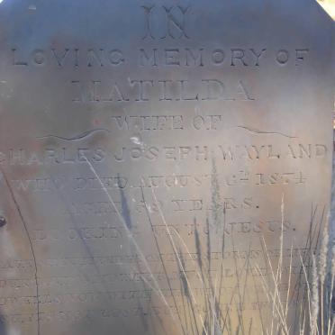 WAYLAND Matilda -1874