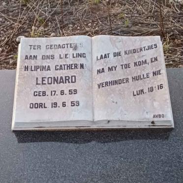 LEONARD Philipina Catherina 1959-1959