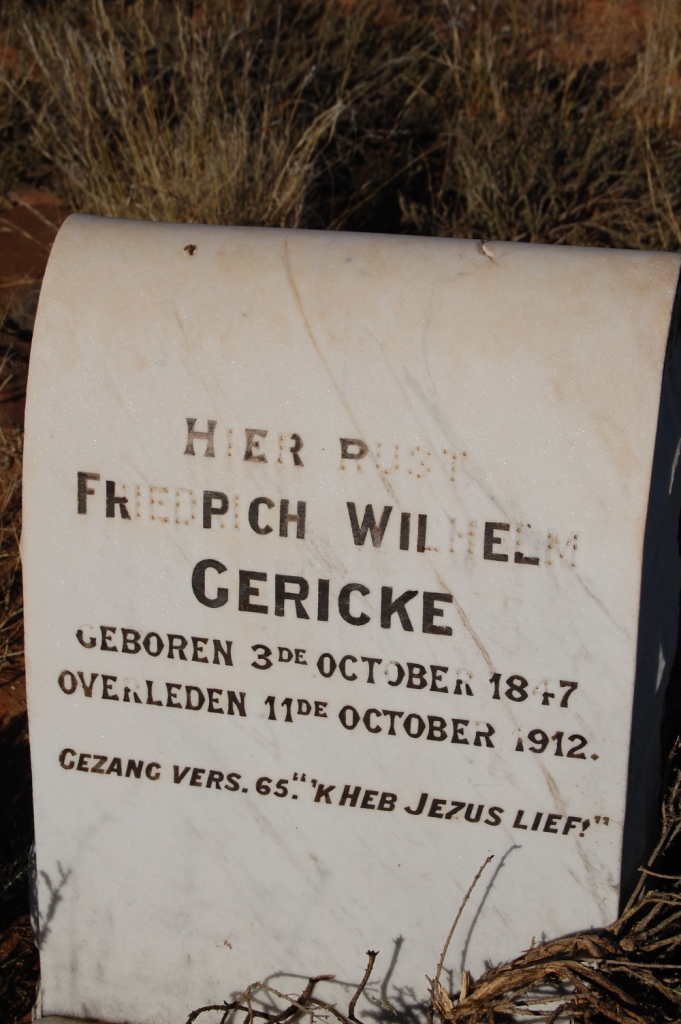 GERICKE Friedrich Wilhelm 1847-1912
