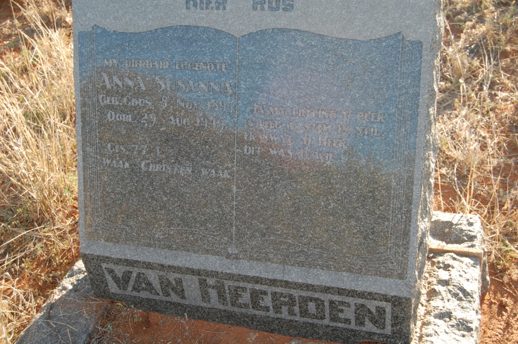 HEERDEN Anna Susanna, van 1895-1949