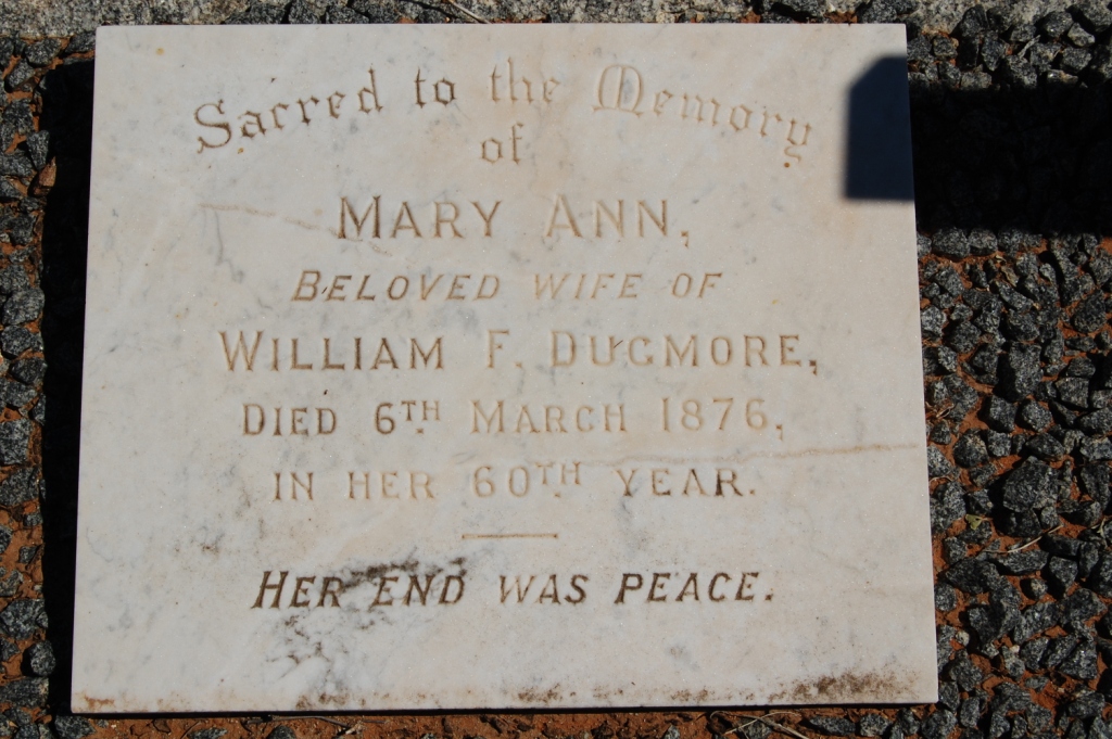 DUGMORE Mary Ann -1876