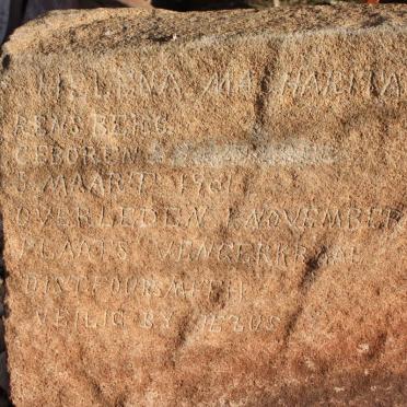 RENSBERG Helena Magharita 1901-?