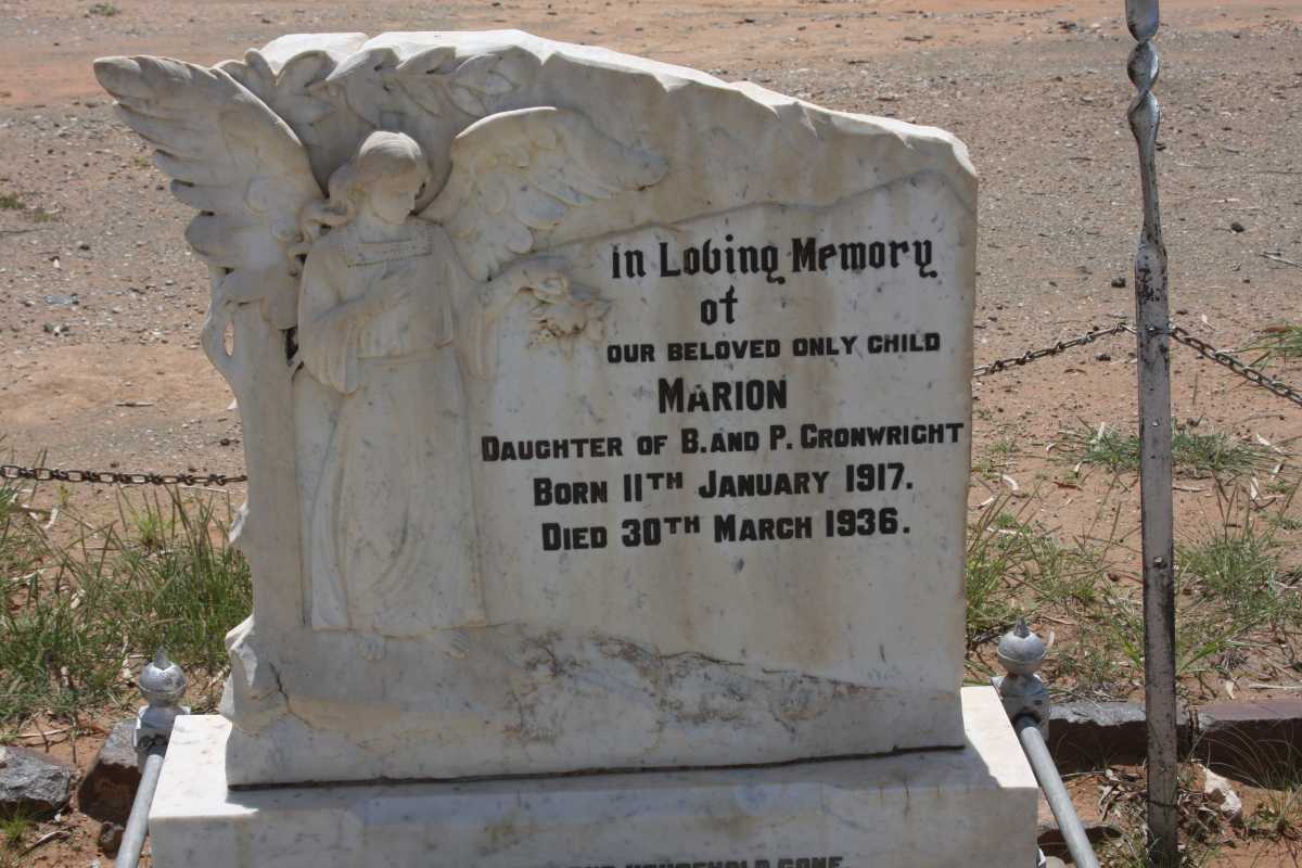 CRONWRIGHT Marion 1917-1936