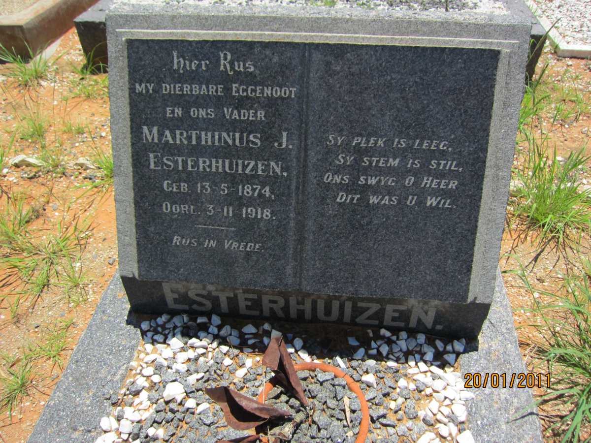 ESTERHUIZEN Marthinus J. 1874-1918