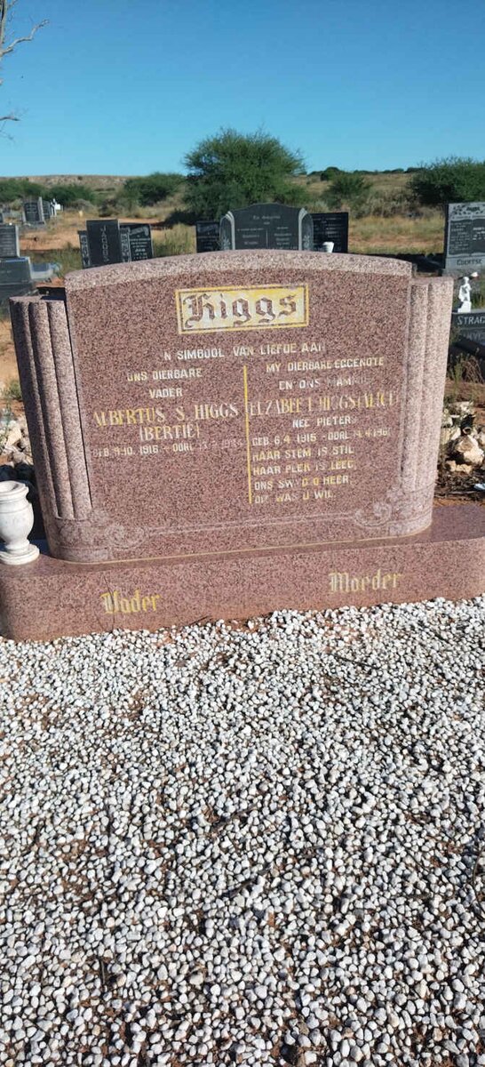 HIGGS Albertus S. 1916-19?? & Elzabee L. PIETERS 1915-196?