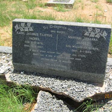 JACOBS Karel Jacobus Filippus 1878-1947 &amp; Martha Johanna WILLERS 1876-1948