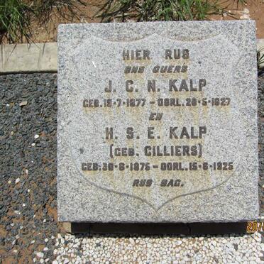 KALP J.C.N. 1877-1927 &amp; H.S.E. CILLIERS 1875-1925