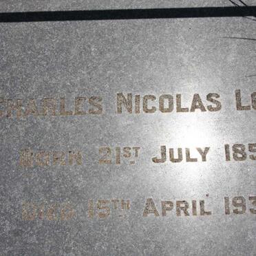 LOUW Charles Nicolas 1853-1944 &amp; Martha Johanna DU TOIT 1853-1941 