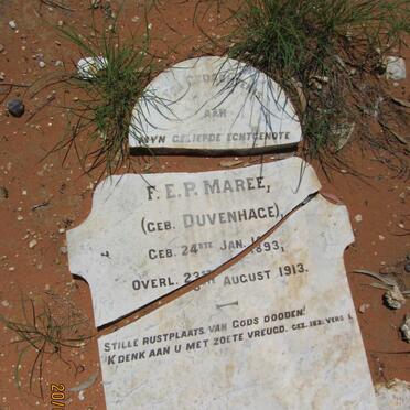 MAREE F.E.P. nee DUVENHAGE 1893-1913