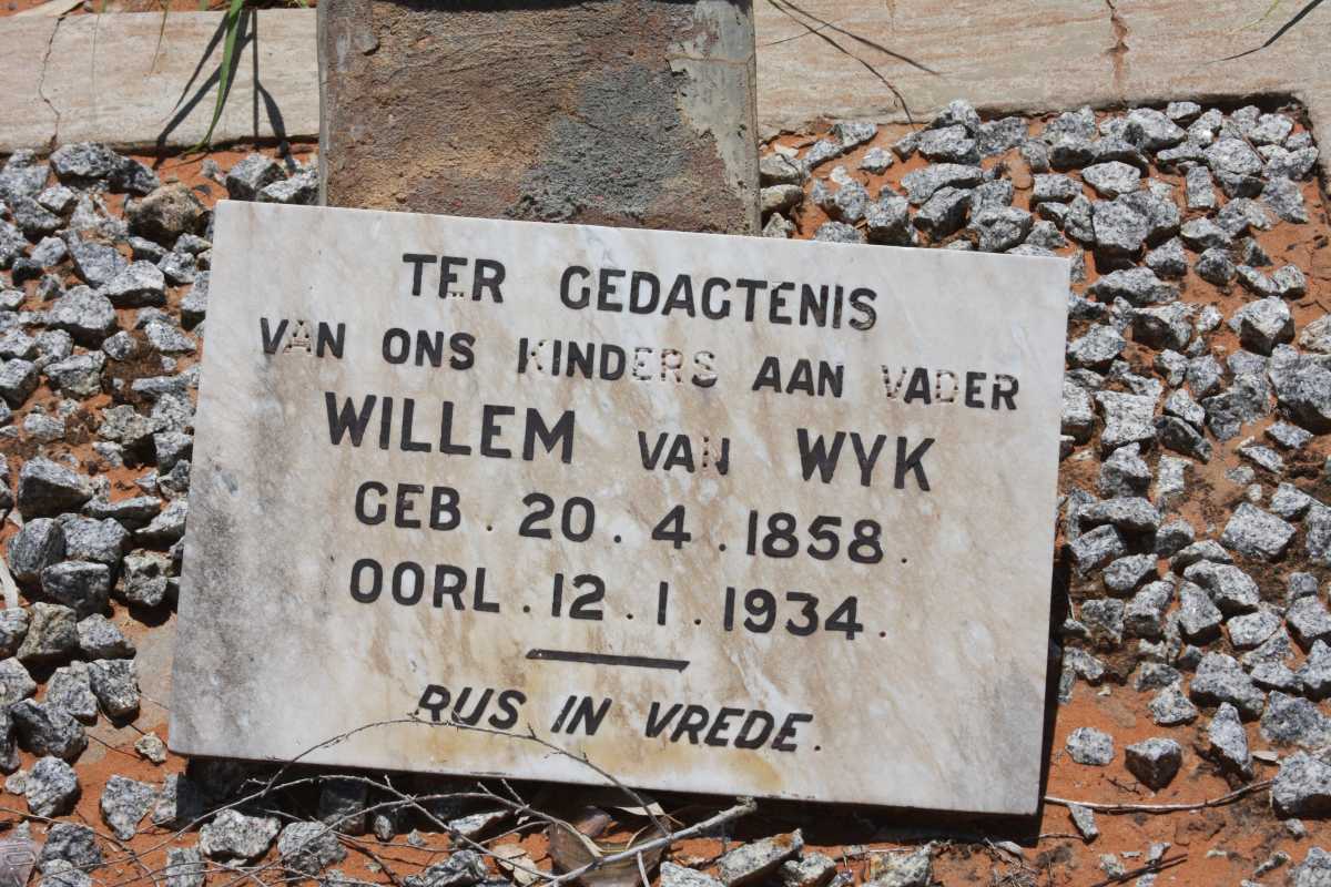 WYK Willem, van 1858-1934