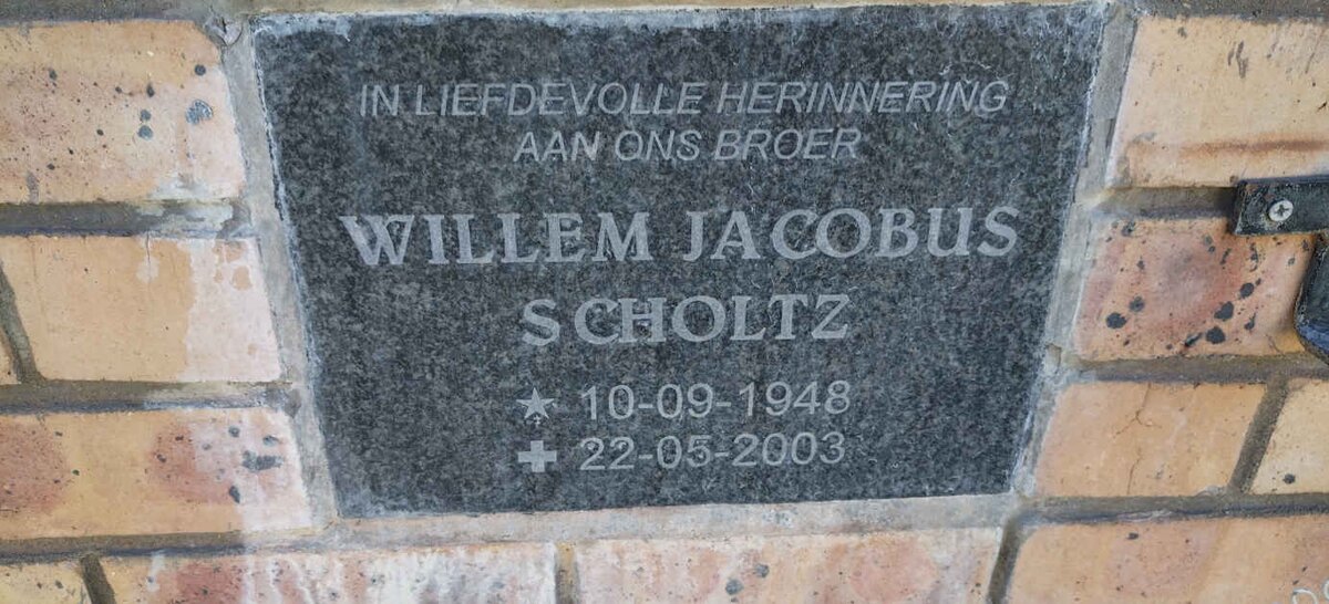 SCHOLTZ Willem Jacobus 1948-2003