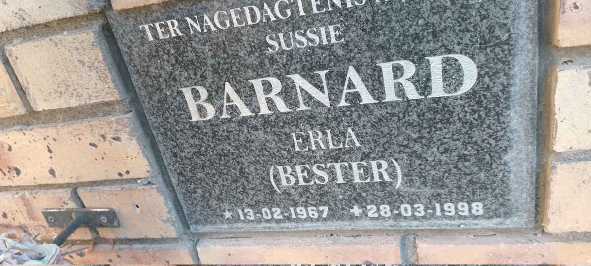 BARNARD Erla nee BESTER 1967-1998